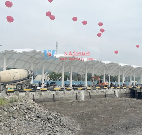 膜結構遮陽雨棚