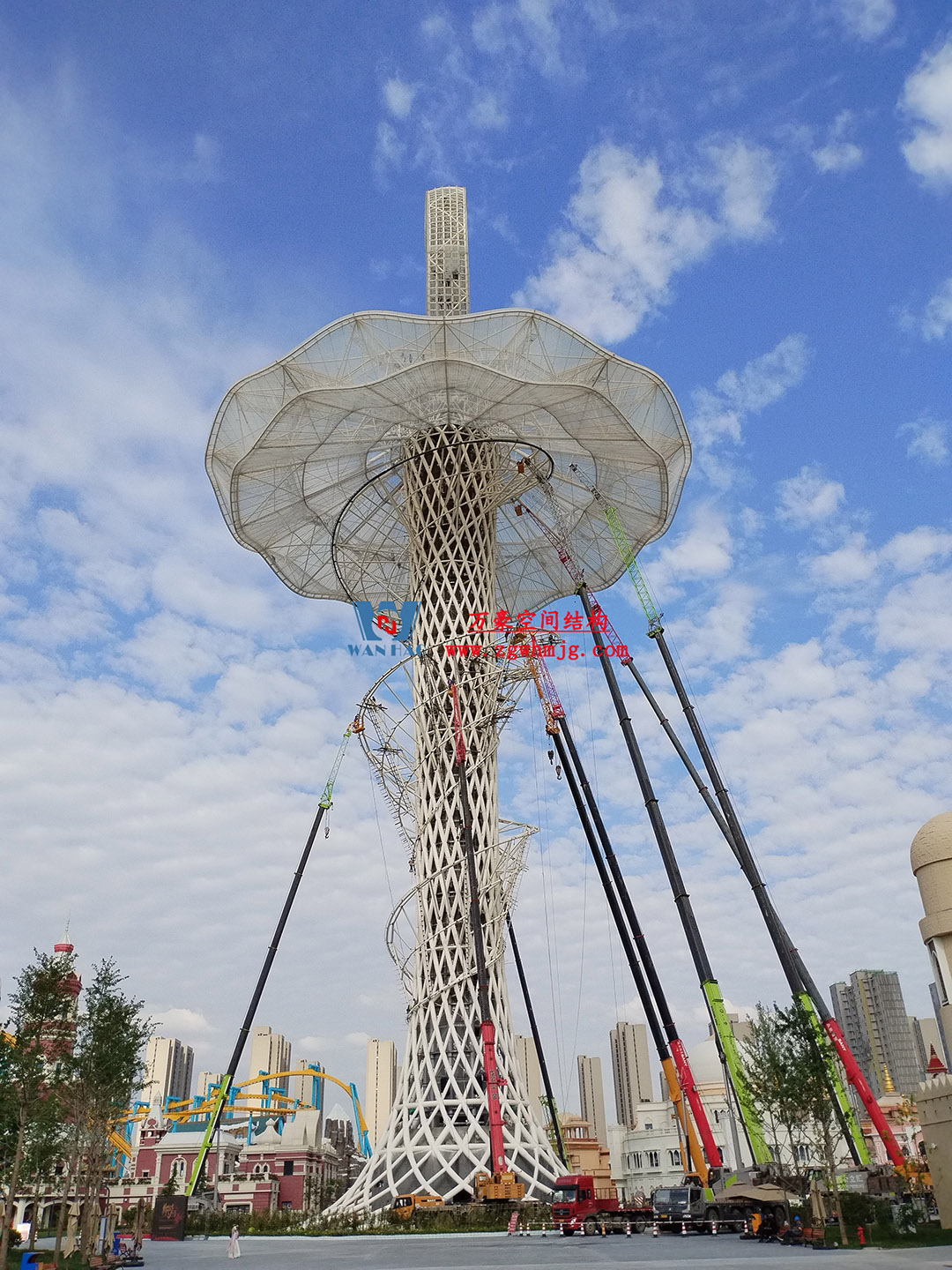 ETFE膜結構地標塔—以愛之名，點亮絲路歡樂世界