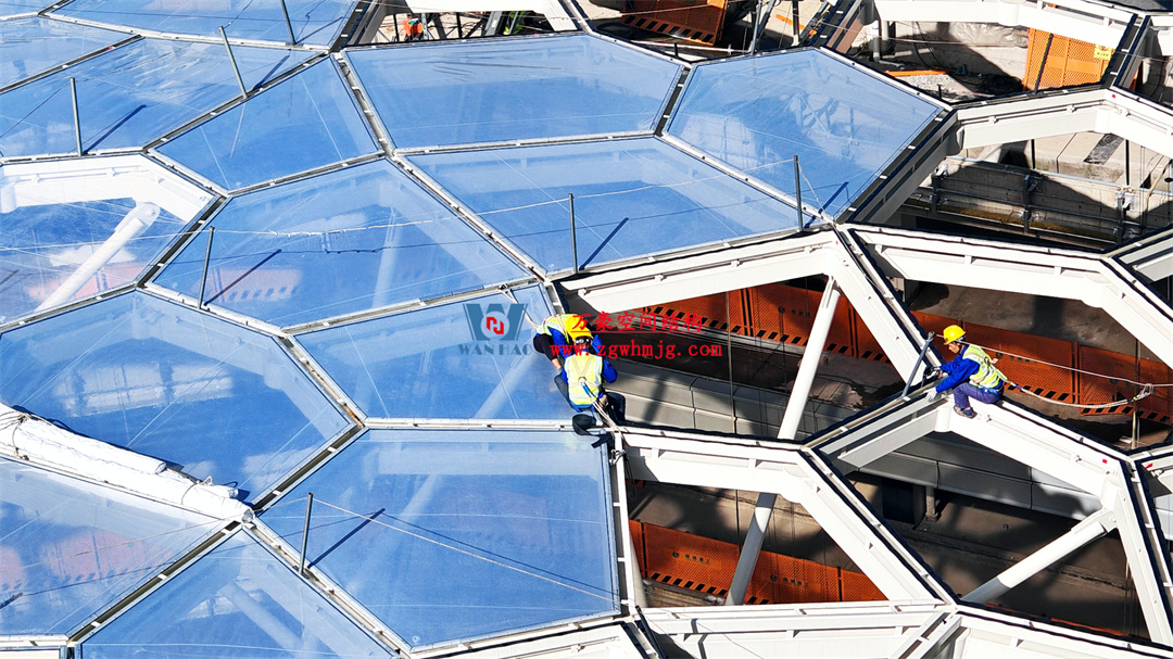 浙江萬豪空間結(jié)構(gòu)集團有限公司安吉云安里項目膜結(jié)構(gòu)工程進(jìn)展報告 浙江萬豪空間結(jié)構(gòu)集團有限公司安吉云安里項目膜結(jié)構(gòu)工程進(jìn)展報告