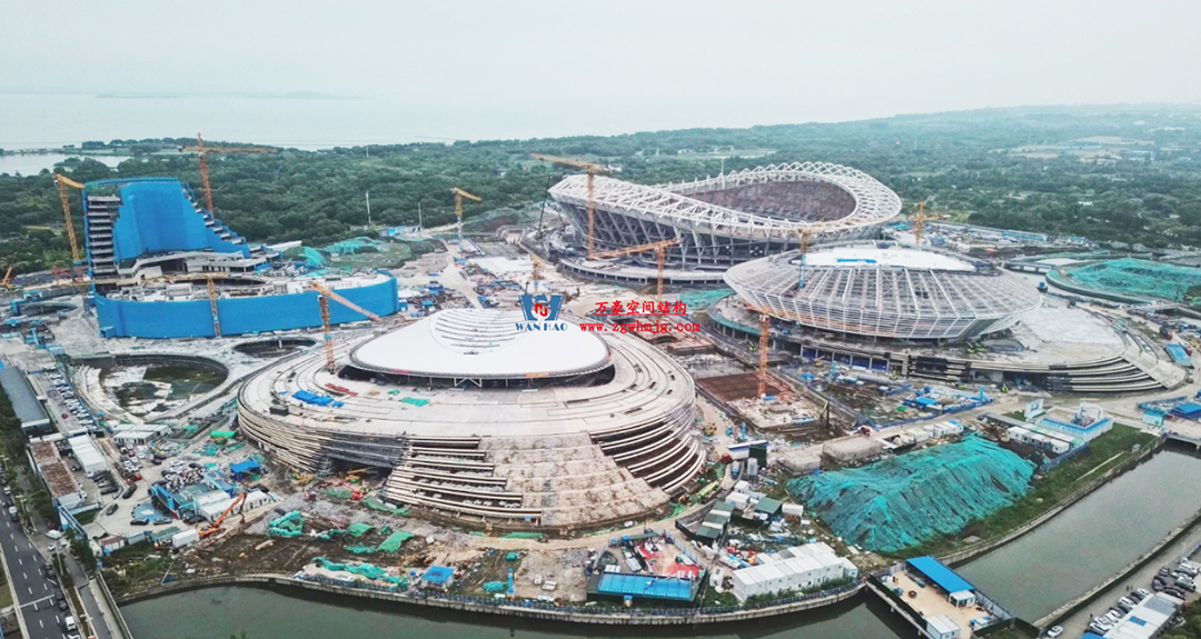 緊跟“蘇超熱浪”，火熱施工中，一只白鷺即將振翅高飛！