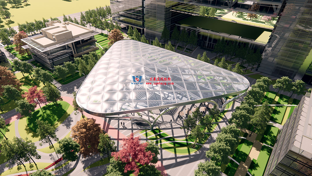 ETFE氣枕膜與雙曲面空間網(wǎng)殼結(jié)構(gòu)結(jié)合是什么樣?一起來一睹真容 ETFE氣枕膜與雙曲面空間網(wǎng)殼結(jié)構(gòu)結(jié)合是什么樣?一起來一睹真容