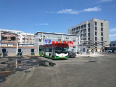 安陽市北廠街、彰德路公交充電樁雨棚膜結構接近尾聲